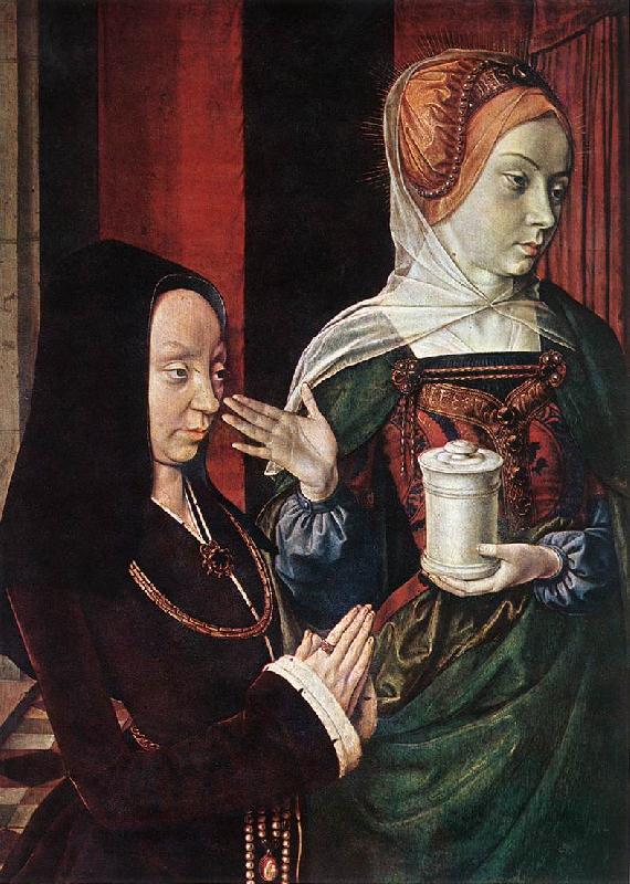 Master of Moulins Mary Magdalen and a Donator oil painting image